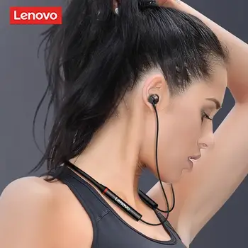 Original Lenovo HE05 X Bluetooth5.0 Fone de ouvido sem Fio Impermeável do Esporte Auscultadores com Cancelamento de Ruído Magnético Decote Fone de ouvido