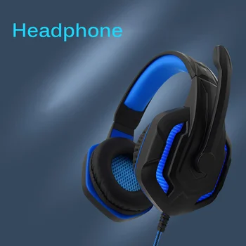 Jogos com fios Fone de ouvido Fones de ouvido de som Surround, graves Profundos Estéreo Carapaça Fones de ouvido com Microfone Para XBox para PS4 PC Portátil Jogo