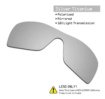 SmartVLT 3 Peças Óculos de sol Polarizados de Substituição de Lentes para Oakley Batwolf Stealth Preto e Prata, Titânio e Azul Gelo