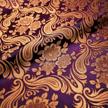 Brocade fabric Cheongsam e Quimono de material de tecido de cetim para a costura de DIY