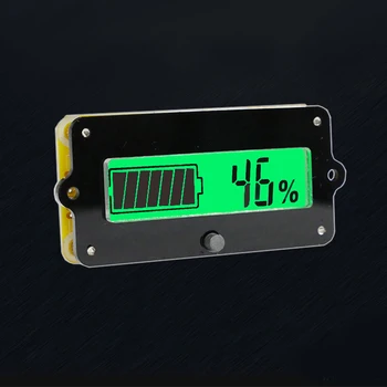 50A 100A Voltímetro indicador de Alimentação capacidade da Bateria medidor de bateria de Lítio de fosfato de ferro de chumbo-ácido de bateria de alimentação do detector de ebike