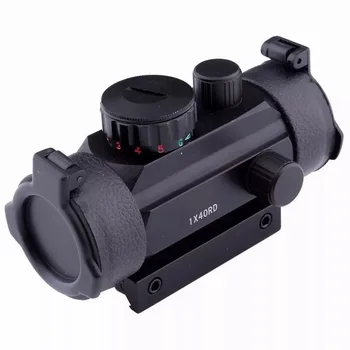 Táticas de Caça Red Dot 1X40RD Mira Óptica 11mm 20mm Monta Riflescope Objetivo de Ponto de mira telescópica e Chasse Telescópio