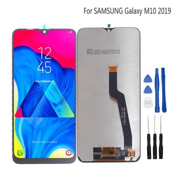 Original Para Samsung Galaxy M10 Mostrar 2019 Digitador da Tela de Toque de Montagem M10 2019 SM-105 M105F M105DS Peças de Reposição