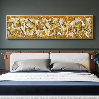 Citon Jackson Pollock《Número 7, 1950》de Lona da pintura a Óleo do Mundo de obras de Arte Famosas Cartaz Imagem Moderna Decoração da Parede Decoração Home