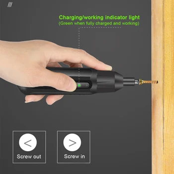 Broca de 3.6 V Manual Recarregável USB chave de Fenda Elétrica Para Celular DIY de Reparação Com 2 Parafuso de Bits Doméstico sem fio