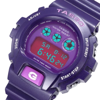 TASGO Impermeável de Relógios do Esporte Mulheres 2020 de melhor Marca de Luxo Eletrônico LED Relógio Digital Senhoras Relógio Feminino Relógio Feminino
