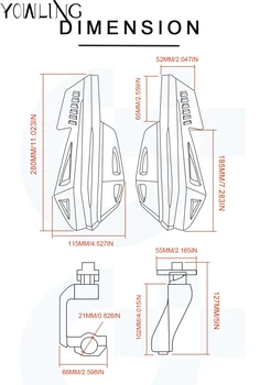 Moto protector de Mão Desperdício de Escudo à prova de Vento Protetor de Engrenagem Para o BETA 350 RR 4T/400 RR 4T 2012-2018 2017 2016 2013