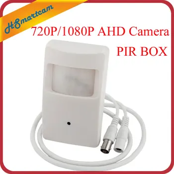 Novo HD AHD 1080P 2MP 3,7 mm Lente mini Mini-caixa de 720P AHD de Segurança do Sensor de Movimento de PIR CAIXA de Segurança CCTV Câmera BNC Para AHD Kits DVR