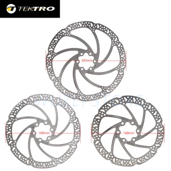 TEKTRO Moto Rotor de 160mm 180mm 203 Montanha de Bicicleta Travões de Disco Hidráulicos Rotores em caixa Para MTB Estrada de Bicicleta Dobrável