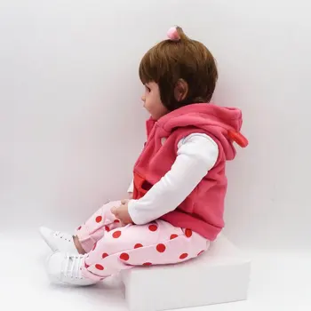 48Cm Macio Bonito Renascer Bonecas Realistas Vivo Bebês Boneca Ambiente de Simulação de Bebê Presentes Criativos Simulação de Bebê presentes