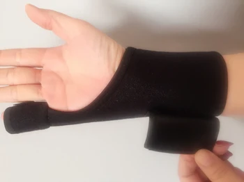 Dedo tala pequeno polegar fixação banda fratura entorse de reabilitação cinta cinta confortável respirável apoio b0148