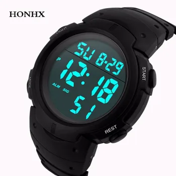 HONHX 2018 Superior a Marca de Moda de Homens Relógios LED Machos de Luxo Casual Relógio Homens esporte Impermeável Relógio digital relógio masculino saat
