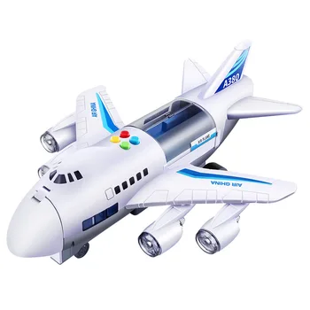 Crianças Brinquedos De Simulação Em Pista De Inércia De Avião Música Stroy Luz Avião Diecasts & Veículos De Brinquedo De Avião De Passageiro De Carro De Brinquedo Brinquedos Para Meninos