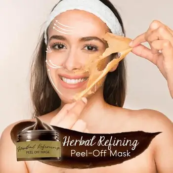 Ervas Ginseng Beleza Peel-off Máscara de Rasgar Diminui os Poros Máscara de Remover Cravos Casca Esfoliante de Cuidados com a Pele Rejuvenescer Rasgar as Máscaras