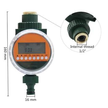 Electronic Display LED Sensor de Chuva Automático Temporizador de Água Jardim Relvado com Rega a Rega Controlador de 2 vias 4 vias Mangueira de Divisores