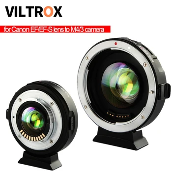 Viltrox EF-M2 Focal Reducer Booster Adaptador de Auto-foco de 0,71 x para Canon EF lente de montagem para M43 câmara GH5 GH4 GF7GK GX7 E-M5 II M10