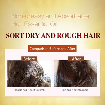 Cuidados com os cabelos Marroquino Puro Óleo de Argan, Cabelo, Óleo Essencial Secar os Tipos de Cabelo Multi-funcional de Produtos de Cuidado de Cabelo para Mulher