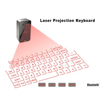 Bluetooth Laser teclado sem Fio Projeção Virtual teclado Portátil para Iphone, Android Telefone Inteligente Ipad Tablet PC Notebook