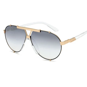 HBK 2019 Moda de Luxo Piloto Óculos de Homens, Mulheres Vintage, Óculos de Sol Feminino UV400 Clássico Tons Rave Festival de Presente