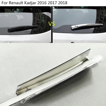 Para a Renault Kadjar 2016 2017 2018 2019 2020 Carro Guarnição do pára-Brisas Guarnição ABS Cromado Carro do Vidro Traseiro Limpador de Bico Cauda Moldura da Janela