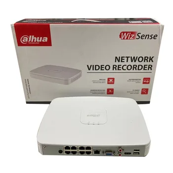 Dahua NVR 4K WizSense Gravador de Vídeo em Rede NVR2108-8P-eu 8CH Inteligente 1U 8PoE porta H. 265 Resolução de 12mp DVR Camera IP AI de Pesquisa