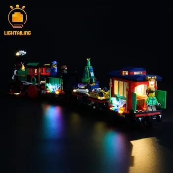 LIGHTAILING LED Kit de luzes Para o Natal Criador de Férias de Inverno de Trem configuração de Iluminação Compatível Com 10254 (que NÃO Incluem O Modelo)
