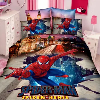Disney mcqueen carros filhos conjunto de cama de capa de edredão fronhas 3/4pcs filhos conjunto de roupa de cama
