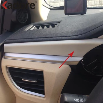 Para Toyota Corolla E170 2016 ABS Fosco Interior do Carro Controlador Central de Controle Tampa do Painel de controle Guarnições de Auto Peças 4pcs/set