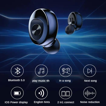 XG12 TWS Bluetooth 5.0 Fone de ouvido Estéreo sem Fio Earbus APARELHAGEM hi-fi de Som Esporte Fones de ouvido mãos livres Gaming Headset com Microfone para Telefone