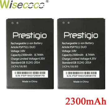 Wisecoco 3000mAh Recém-Produzidos Bateria Para o Prestigio Muze B7 PSP7511 DUO PSP 7511DUO Substituir a Bateria do Telefone + Número de Rastreamento