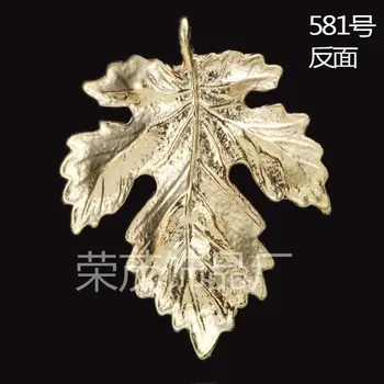 Atacado 50pcs/série Ouro cor de liga de metal charme maple leaf charme ajuste fazer jóias frete grátis