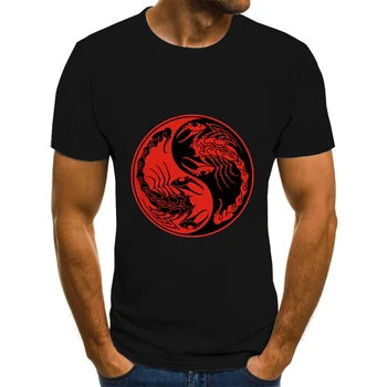 2021 nova versão da arte da animação 3D, a impressão de homens e mulheres tops, T-shirts de crianças T-shirts de Escorpião série de Luta casua