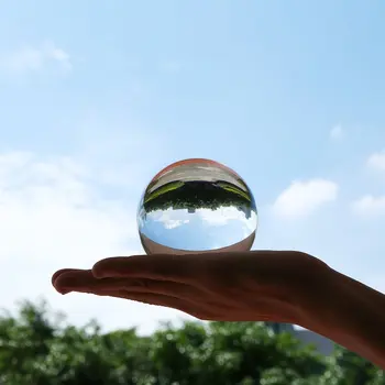 50mm/80mm Bola de Cristal de Vidro de Quartzo Transparente Bola Esferas de Vidro Bola Fotografia Bolas de Cristal Artesanato, Decoração Feng Shui