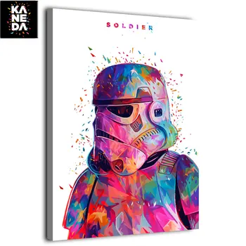 1 peça de HD, tela impressa artStar soldado de Guerra stormtrooper pintura por KANEDA Alessandro Pautasso cartaz do filme F1906