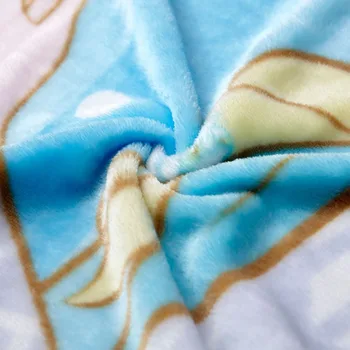 2019 Novo Cobertor de Flanela Congelados Elsa Anna Princesa Leve de Pelúcia Cobertores na Cama/Sofá/Avião Flatsheet roupa de Cama Joga