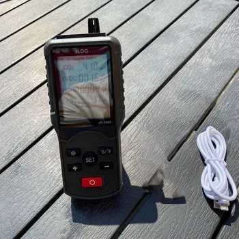 A Qualidade do ar Testador Detector de CO2 COVT Medidor e Detector de Carregamento USB de Temperatura E Umidade do Monitor do Dispositivo de Medição