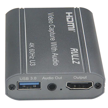 USB 3.0 2.0 1080P, 4K 60fps Câmera HD, Placa de Captura de Vídeo HDMI Jogo de Telefone de Gravação de Caixa para o Ps4 XBOX Live Streaming Mic Na TV Loop