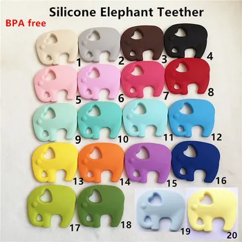 Chenkai 10PCS BPA Livre de Silicone Teether Chupeta do Bebê Fictício Dentes para Mastigar Pingente de Enfermagem Colar de Jóias Acessórios