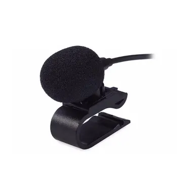 Bosion Carro Especial Microfone de Áudio de 3,5 mm Jack de Microfone Estéreo Mini com Fio Externo do Carro Microfone Para Auto DVD 3meters longo