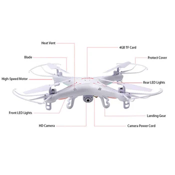 Syma X5C/ x5c-1 RC Quadcopter Drone Com a Câmera ou de Syma X5 rc helicóptero de drones