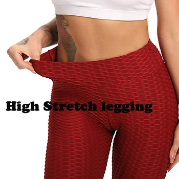 Fitness Yoga Calças Push-Up Cintura Alta Leggings Para Mulheres Elástico Ginásio De Textura Leggins Sexy Meia-Calça Esporte 2021 Executando Calças