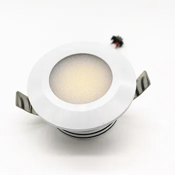 1pcs LEVOU Mini Spot de luz da ESPIGA Recessed a lâmpada Mini Dimmable Downlights 110V 220V DIODO emissor de luz do Armário Luzes para vitrine de Exibição