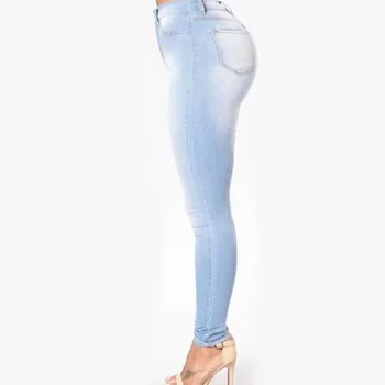 SAGACE Mulheres Bolsos de calças de Brim de Retalhos de Cintura Alta Fêmea Streetwear Reta Jean Femme Azul de Algodão de Carga de Perna Larga Calças de Senhoras