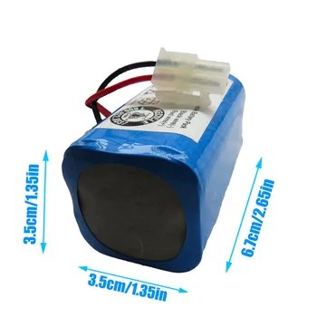 14.8 v 2800mah Substituição do li-íon da bateria 18650 para Ecovacs varrendo robô CR130 V780 de limpeza da série para dibea sallei baterias