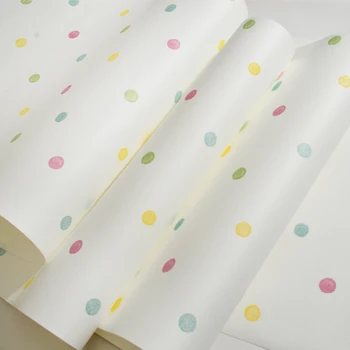 Nova Chegada Pontos Coloridos de papel de Parede para Quartos dos Miúdos Lindo Quarto das Crianças Mural de Papéis de parede Papel de Parede Infantil QZ018