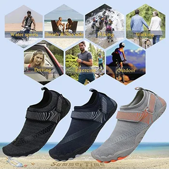 Homens Mulheres Rápida Seco Wading Shoes Sapatos De Água Respirável Montante Antiderrapantes Esportes Ao Ar Livre Wearproof Praia Tênis