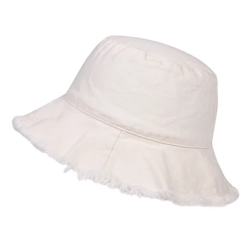 Moda algodão, Chapéu de Balde de homens e Mulheres Harajuku Pescador Chapéus de Dobramento de Sol de Pesca do Panamá, cap hip hop tampas de cor sólida