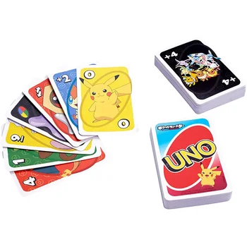 A Mattel Jogos de UNO Pokemon Espada e Escudo Jogo de cartas de Família, Entretenimento Divertido de Pôquer Brinquedos Cartas de Jogar
