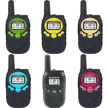 2019 Novo Baofeng T6 Mini Walkie Talkie 0,5 w FRS, file replication service APARELHO Portátil de Duas Vias de Rádio Crianças Brinquedo Interfone Ham Radio Comunicador Transceptor