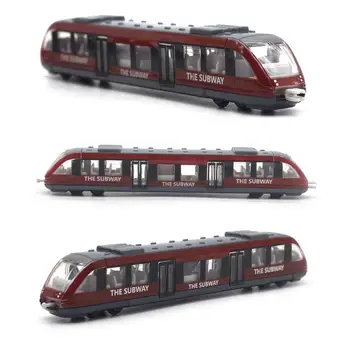 Transporte Ferroviário de alta Velocidade Ferroviária Fundido Modelo de Brinquedo Liga de Simulação de Carros em Miniatura de Metro de Veículos Metal Brinquedos Educativos para Crianças de Presente